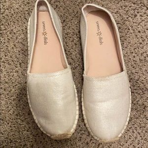 Seven dials espadrille light gold